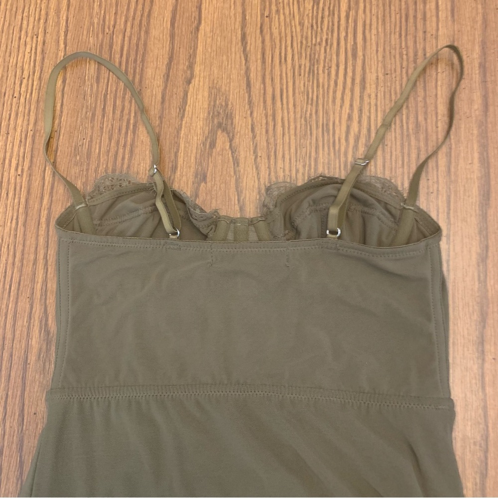Urban Outfitters Olive Tank/Dress with Lace Trim Size XS - Picture 7 of 9
